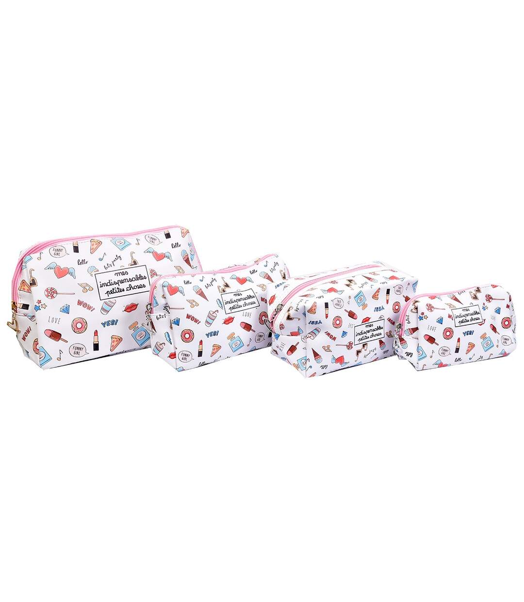 Trousse de Toilette Femme Tendance et fantaisie Pack de 4 Trousses PETITES CHOSES