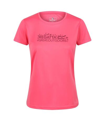 T-shirt fingal femme rose vif Regatta