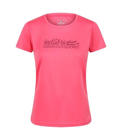 T-shirt fingal femme rose vif Regatta