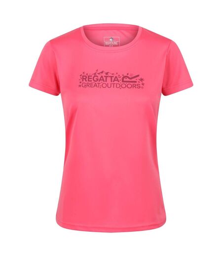 T-shirt fingal femme rose vif Regatta