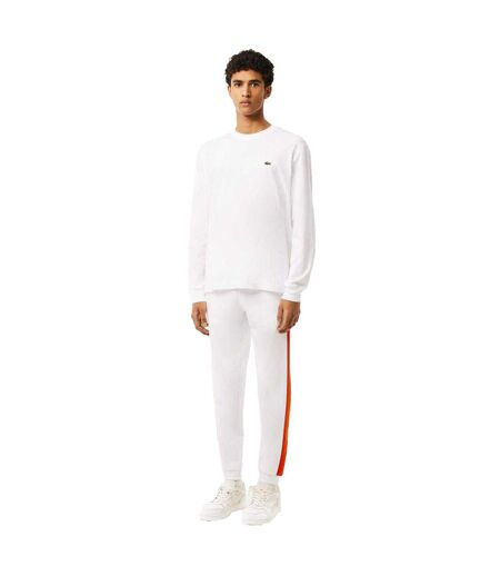 Pantalon De Jogging Homme Blanc Orange Lacoste