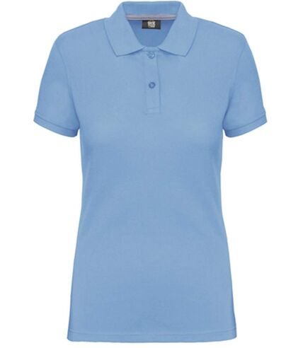 Polo manches courtes - Femme - WK275 - bleu ciel