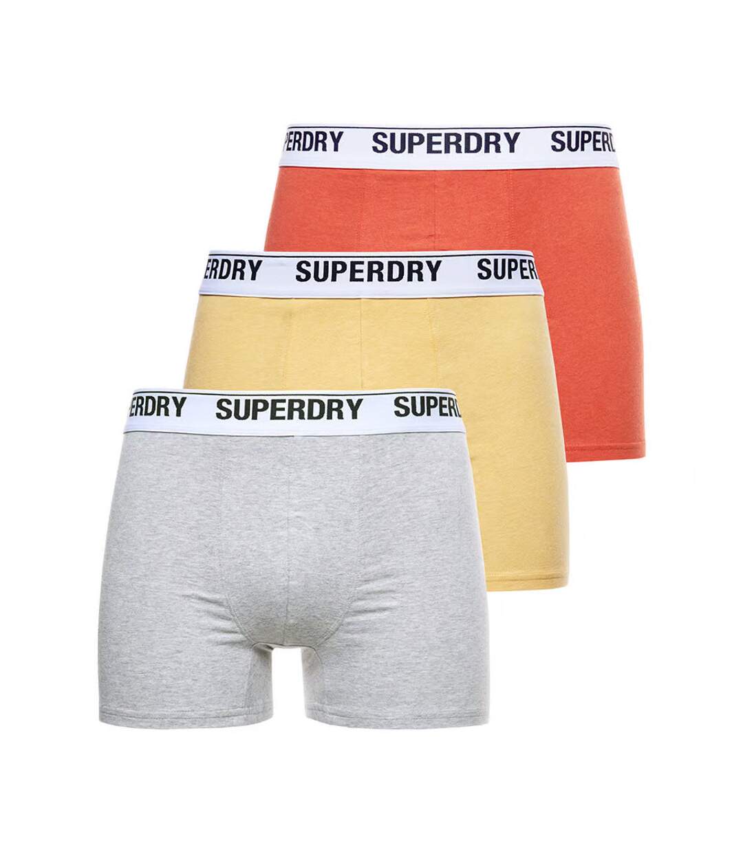 X3 Boxers Jaune/Orange/Gris Homme Superdry Boxer