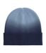 Bonnet Motif/style Dip-dye Adulte Bleu Marine Beechfield-1