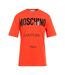 Mens Couture Gloss Logo T-shirt Orange Moschino-1