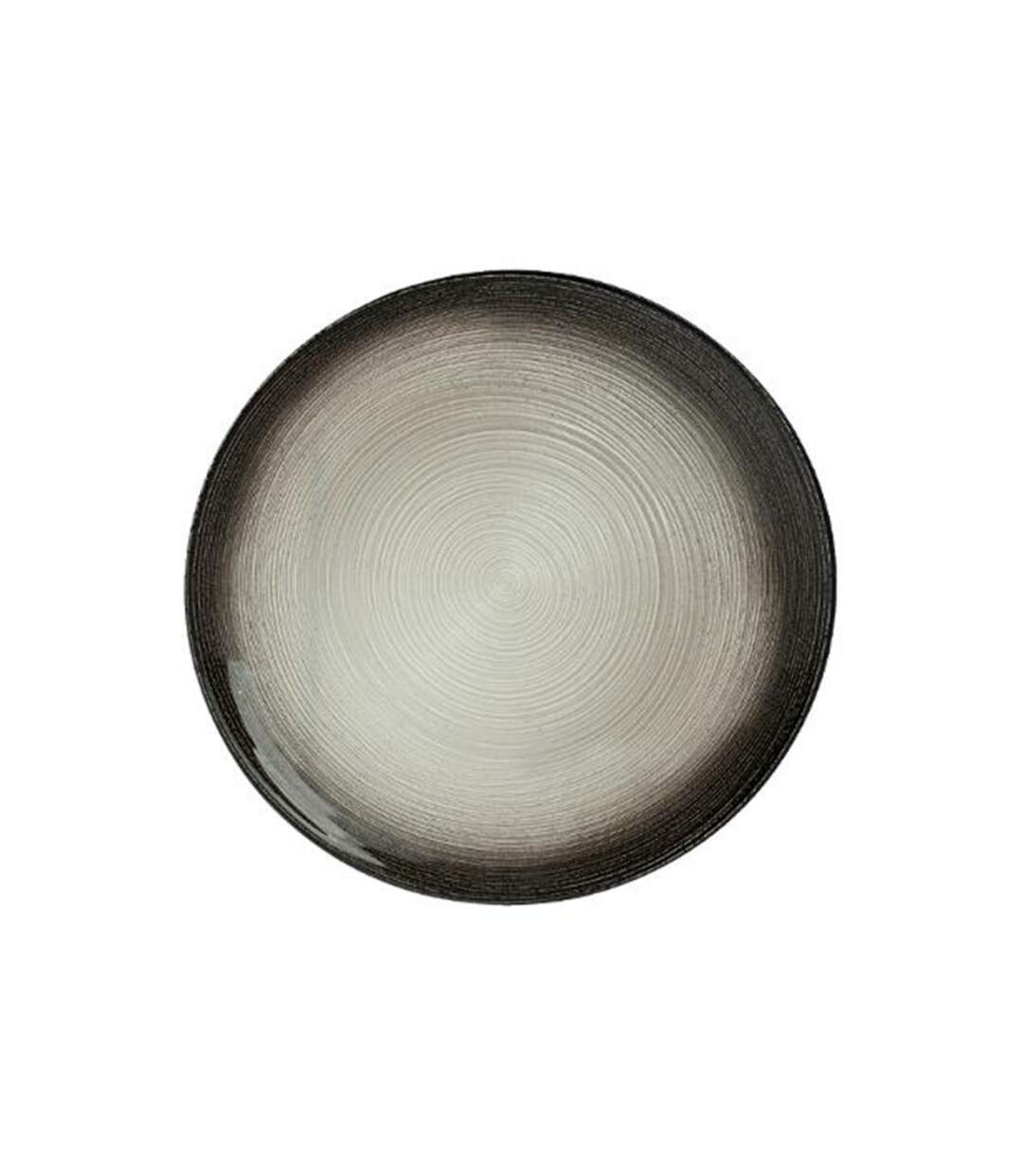 Lot de 6 Assiettes à Dessert Jem 21cm Noir & Argent-1