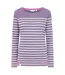 Haut Motif/style Rayé Femme Mauve Lazy Jacks-1