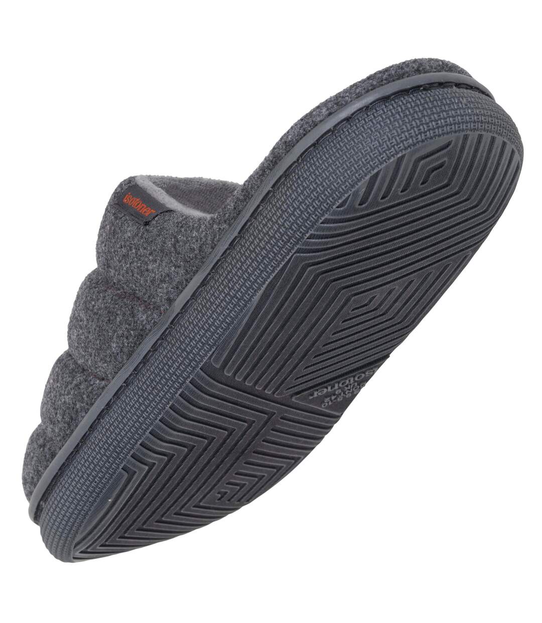 Isotoner Chaussons Mules homme matière feutrine, semelle bloup extra confort-5