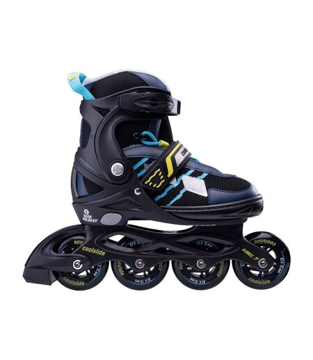 Patins À Roulettes Alignées Meron Enfant 31-34,5 Fr Noir Bleu Marine Coolslide