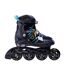 Patins À Roulettes Alignées Meron Enfant 31-34,5 Fr Noir Bleu Marine Coolslide-1