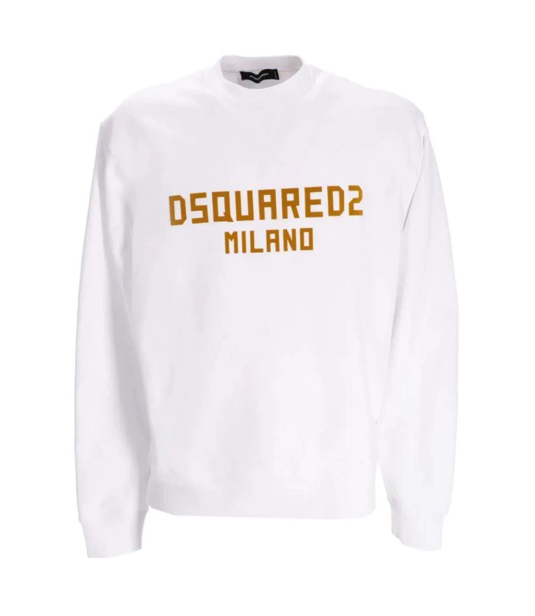 Sweat Motif/style Logo Milano Homme Blanc Ocre DSquared2-1