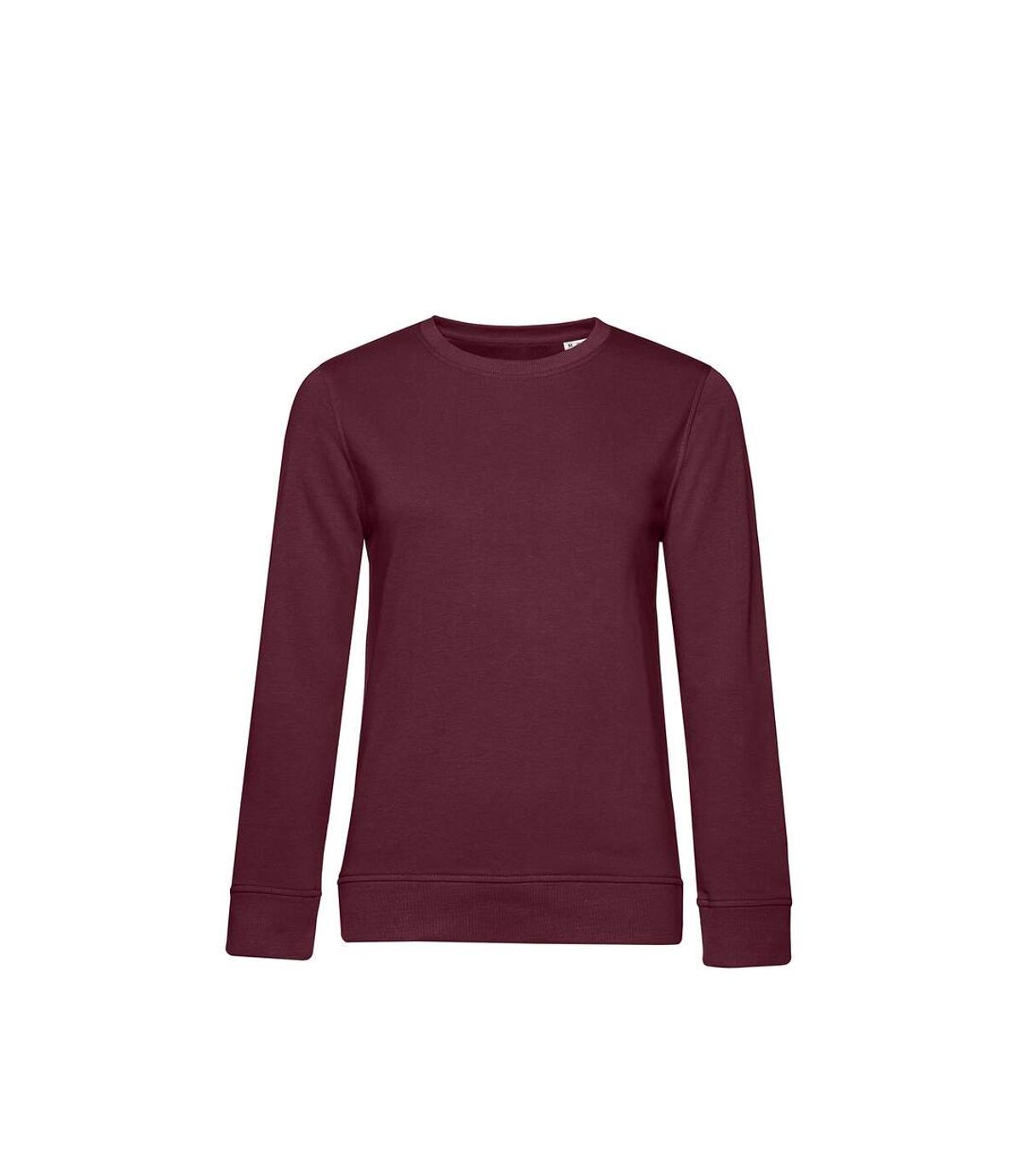 B&C Womens/Ladies Organic Sweatshirt (Burgundy)