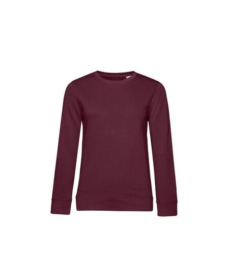 B&C Womens/Ladies Organic Sweatshirt (Burgundy) - UTBC4721