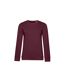 B&C Womens/Ladies Organic Sweatshirt (Burgundy) - UTBC4721
