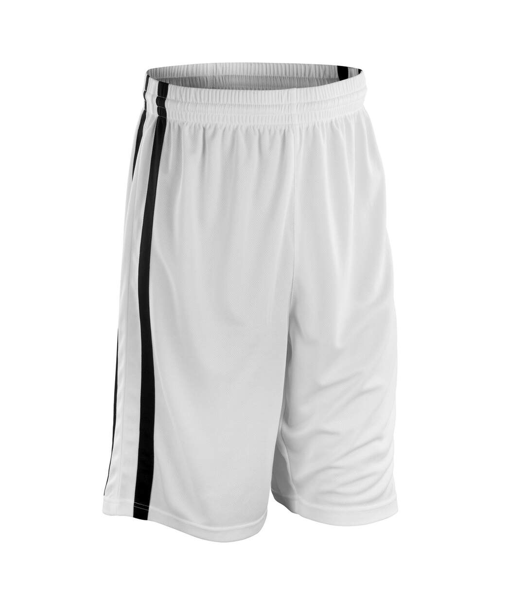 Short de basket homme blanc / noir Spiro