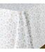 Nappe Microfibre Imprimé Florelle 140x240cm Taupe-2