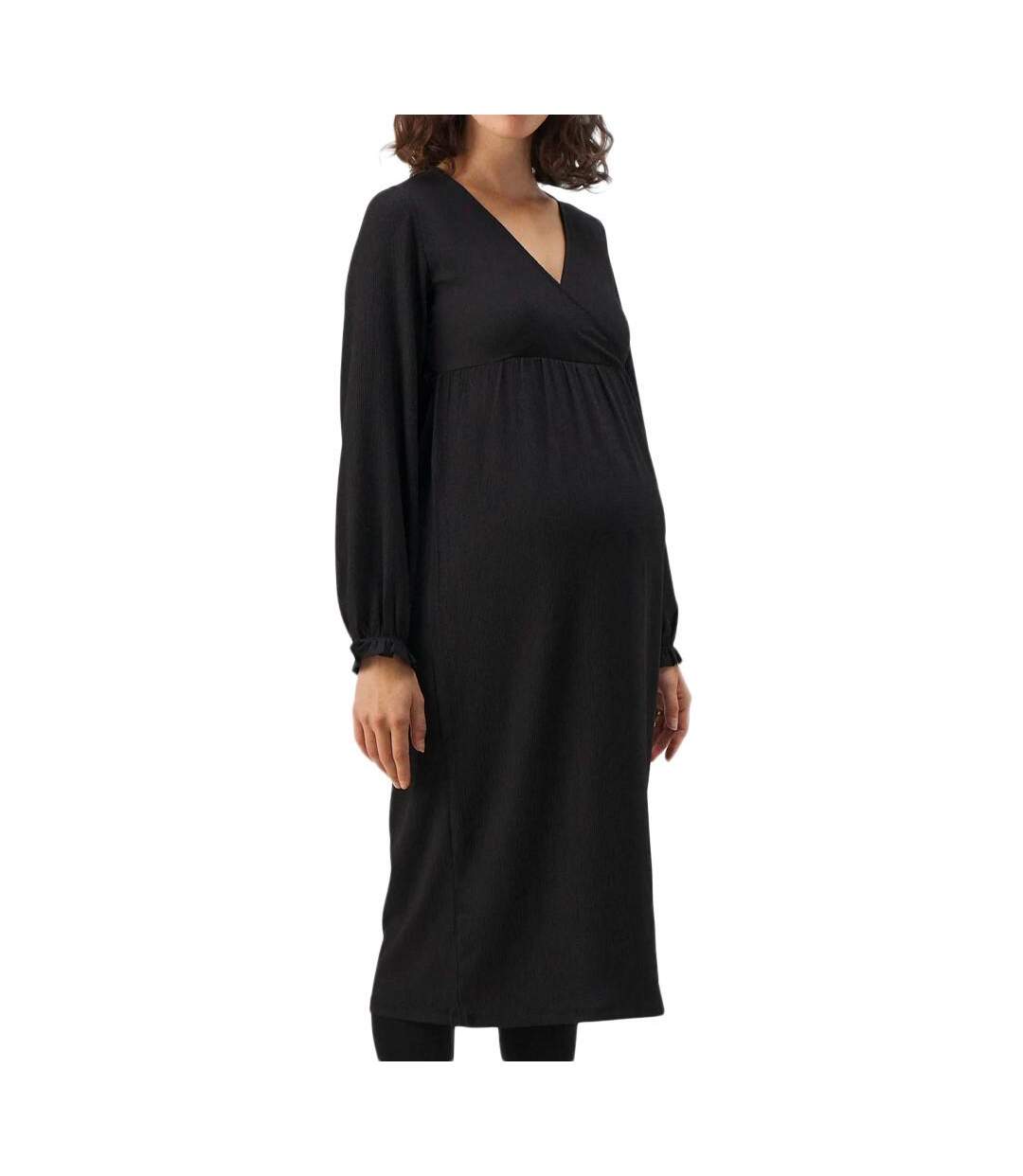 Robe Noire Femme Mamalicious Naomi - L-1