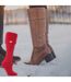 Lot de 2 paires de chaussettes pour bottes Wellington pour femme-3