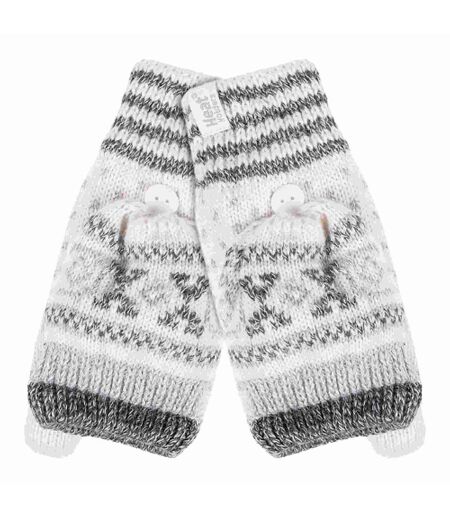 Mitaines Femme Thermiques Chaudes Hiver avec Motif