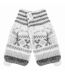 Mitaines Femme Thermiques Chaudes Hiver avec Motif-1