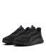 Womens/ladies Cushioned Trainers Triple Black Puma-1
