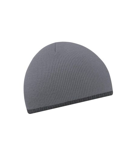 Bonnet bicolore adulte unisexe graphite/noir Beechfield