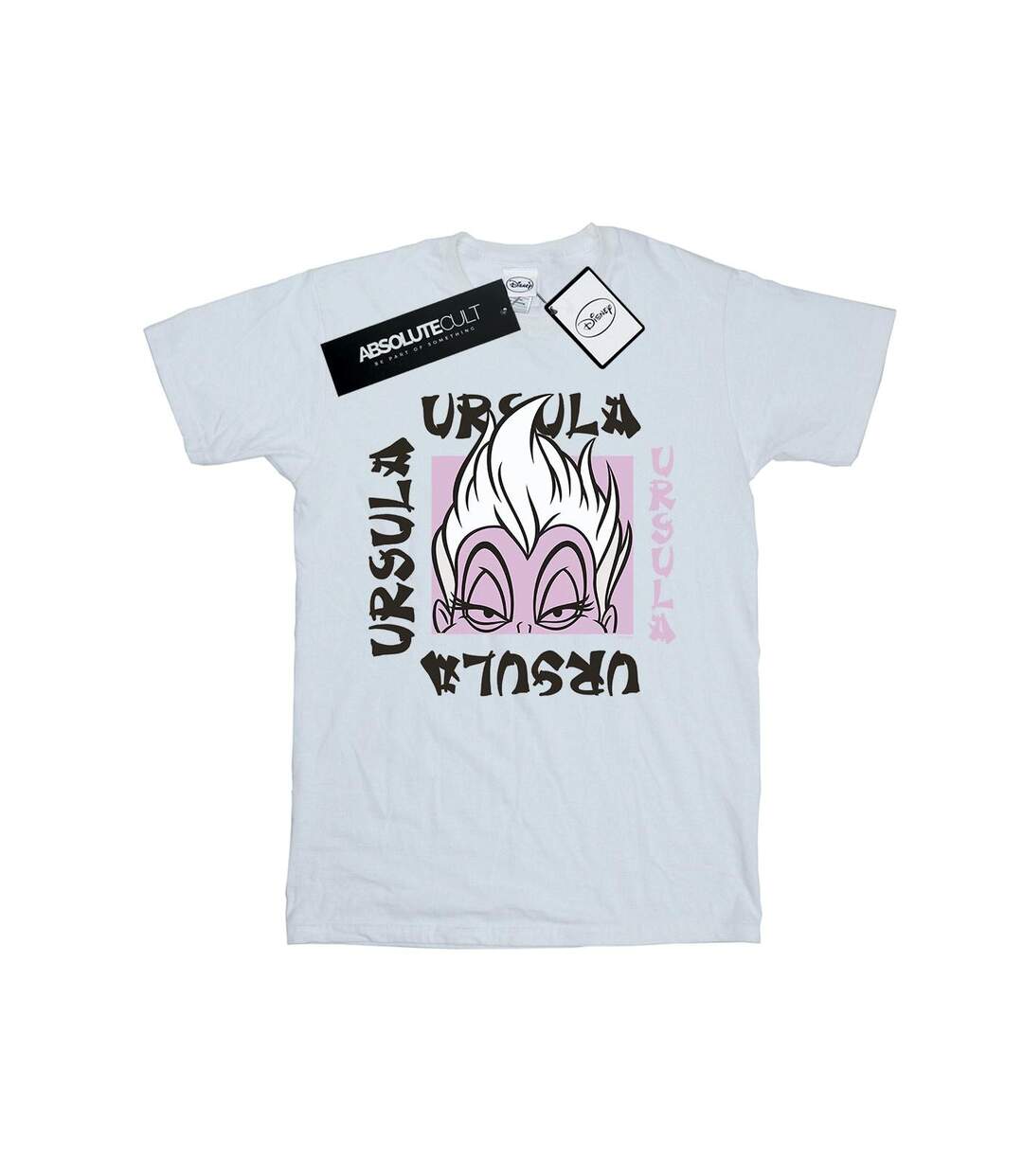 Disney Femmes/Ladies Ursula Take Out Cotton Boyfriend T-Shirt (Blanc) - UTBI47940-1
