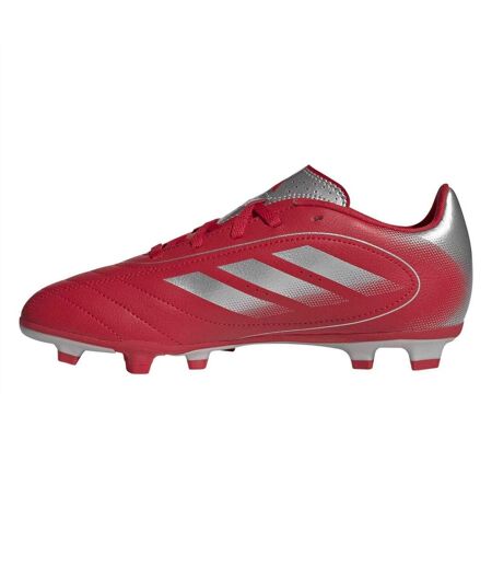 Chaussures De Foot Pour Terrain Ferme Motif/style 3 Rayures Goletto Enfant Rouge Argenté Adidas