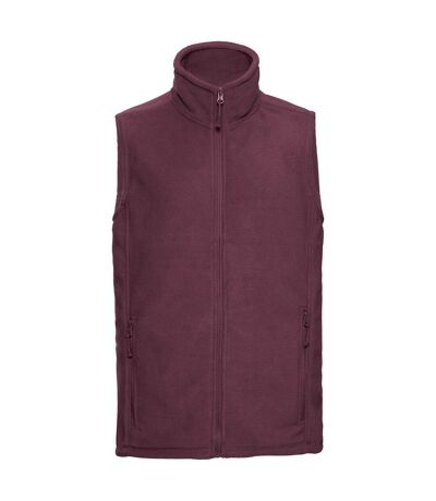 Russell Mens Outdoor Fleece Vest (Burgundy) - UTPC6286