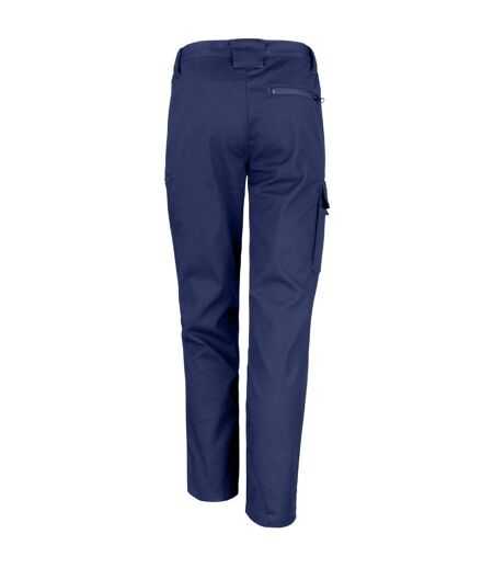 Mens Sabre Stretch Trousers Navy WORK-GUARD By Result