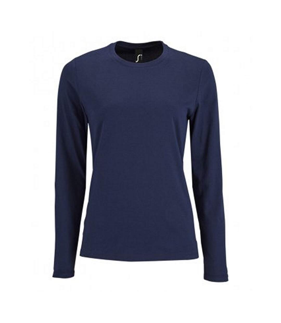 T-shirt manches longues imperial femme bleu marine SOLS