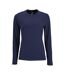 SOLS - T-shirt manches longues IMPERIAL - Femme (Bleu marine) - UTPC2906