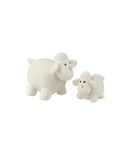 Cale-Porte Déco Mouton 43cm Blanc