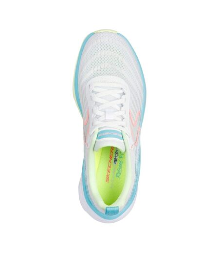 Womens/ladies D´lux Vapor Cool Breeze Trainers White Multicoloured Skechers