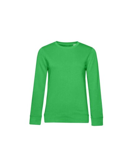 B&C Womens/Ladies Organic Sweatshirt (Apple Green)