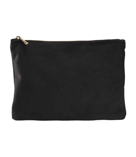 Sac à accessoires en velours 30 cm x 20 cm noir Bagbase