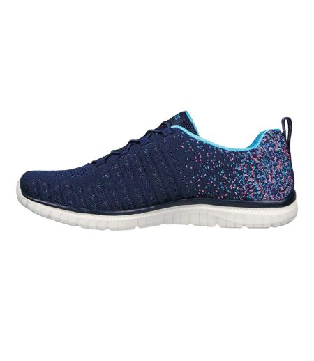 Womens/ladies virtue trainers navy/blue Skechers