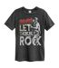 T-shirt let there be rock adulte charbon Amplified