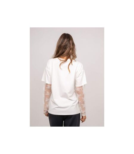 T-shirt oversize manches dentelle FALEA - Dona X Lisa