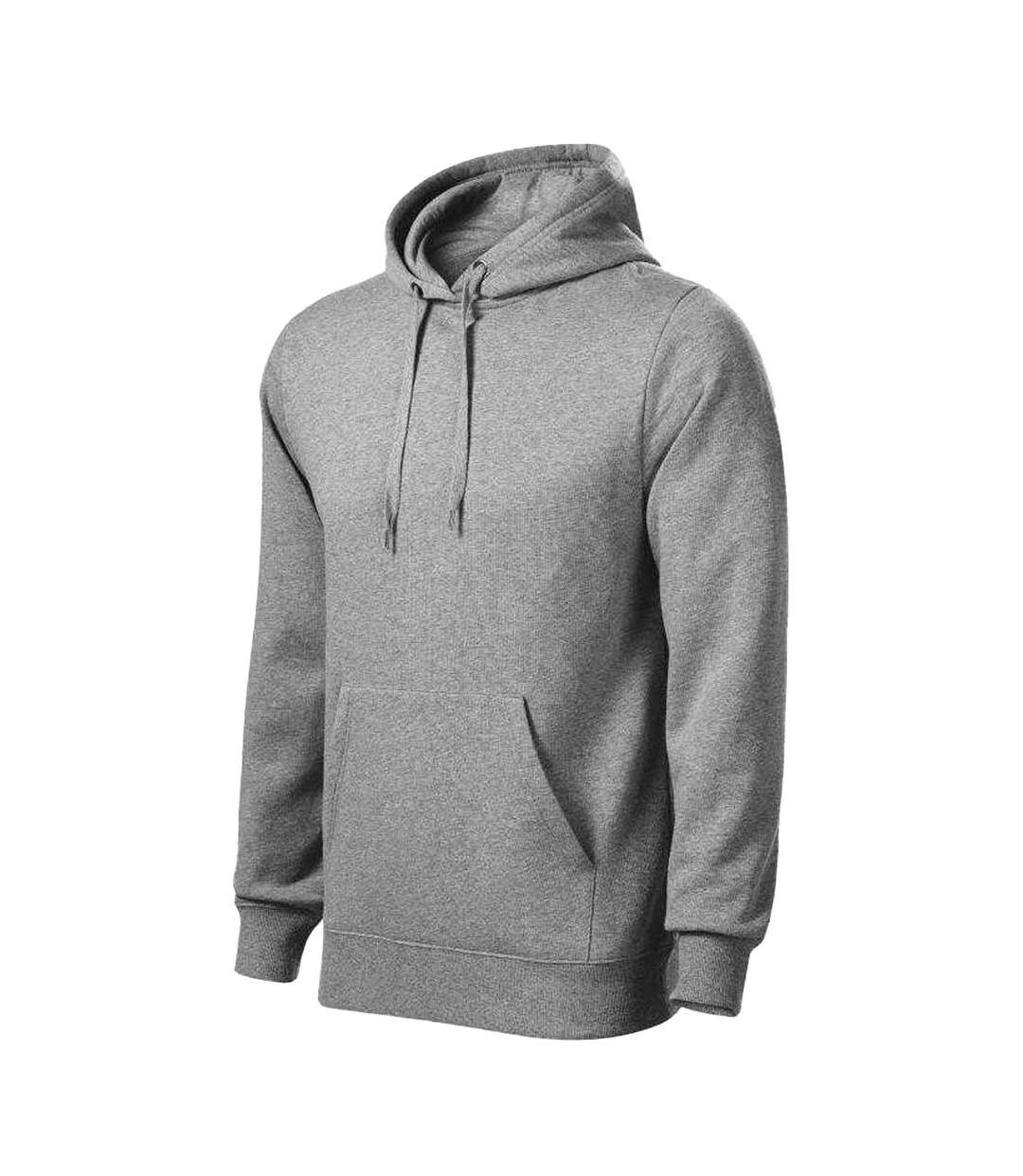 Sweat À Capuche Cape Homme Gris Malfini-3