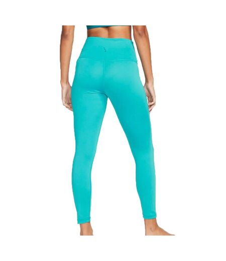 Legging Turquoise Femme Nike 7/8 Lurex