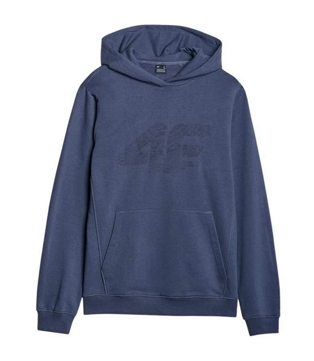 Sweat À Capuche Style Logo M1585 Homme Bleu Marine 4F-2