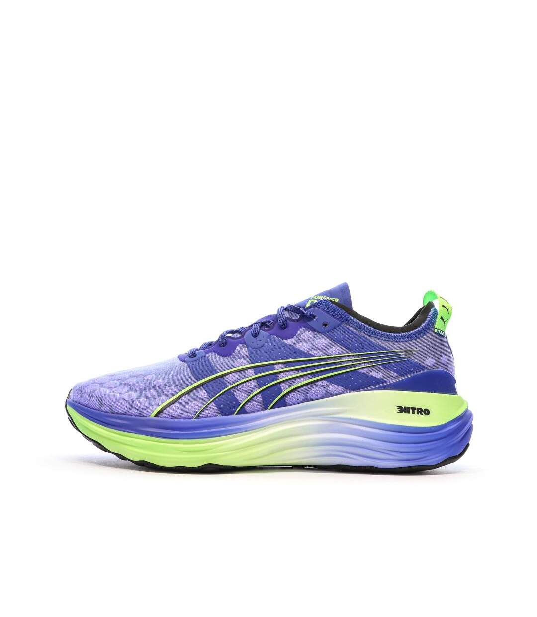 Chaussures de running bleu/verte homme puma foreverun nitro-1