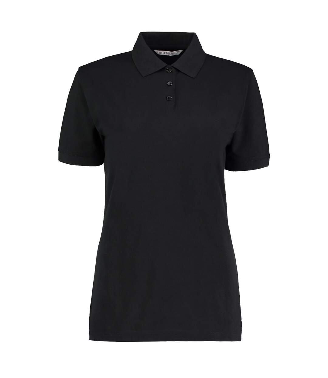 Kustom Kit Ladies Klassic Superwash Short Sleeve Polo Shirt (Black)