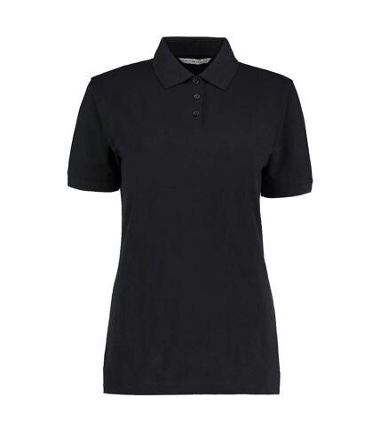 Kustom Kit Ladies Klassic Superwash Short Sleeve Polo Shirt (Black) - UTBC623