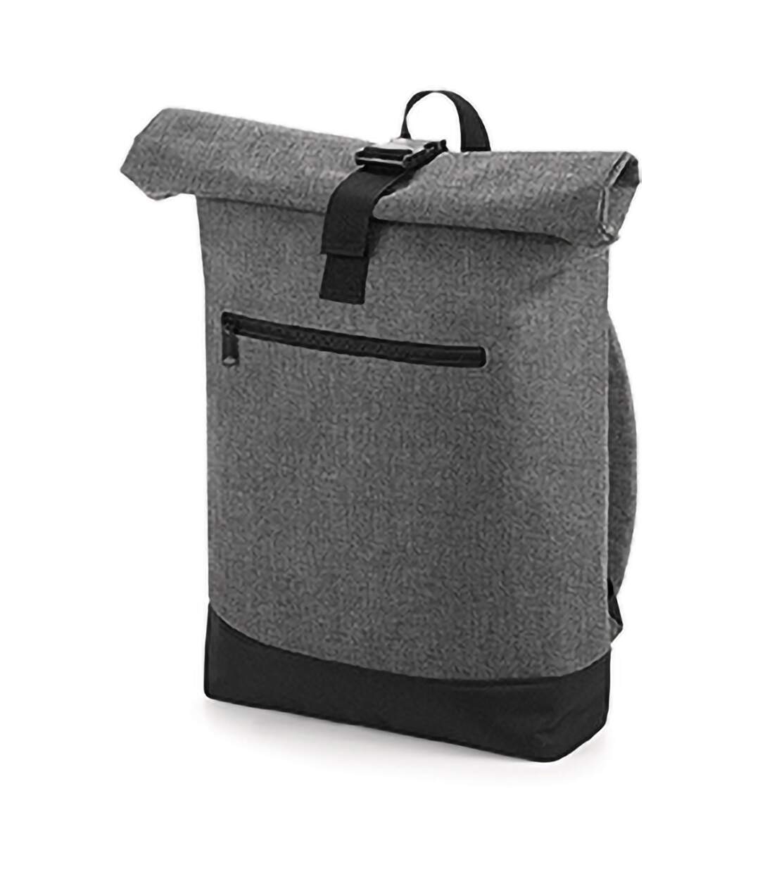 Sac à dos 12 litres taille unique gris chiné/noir Bagbase-1