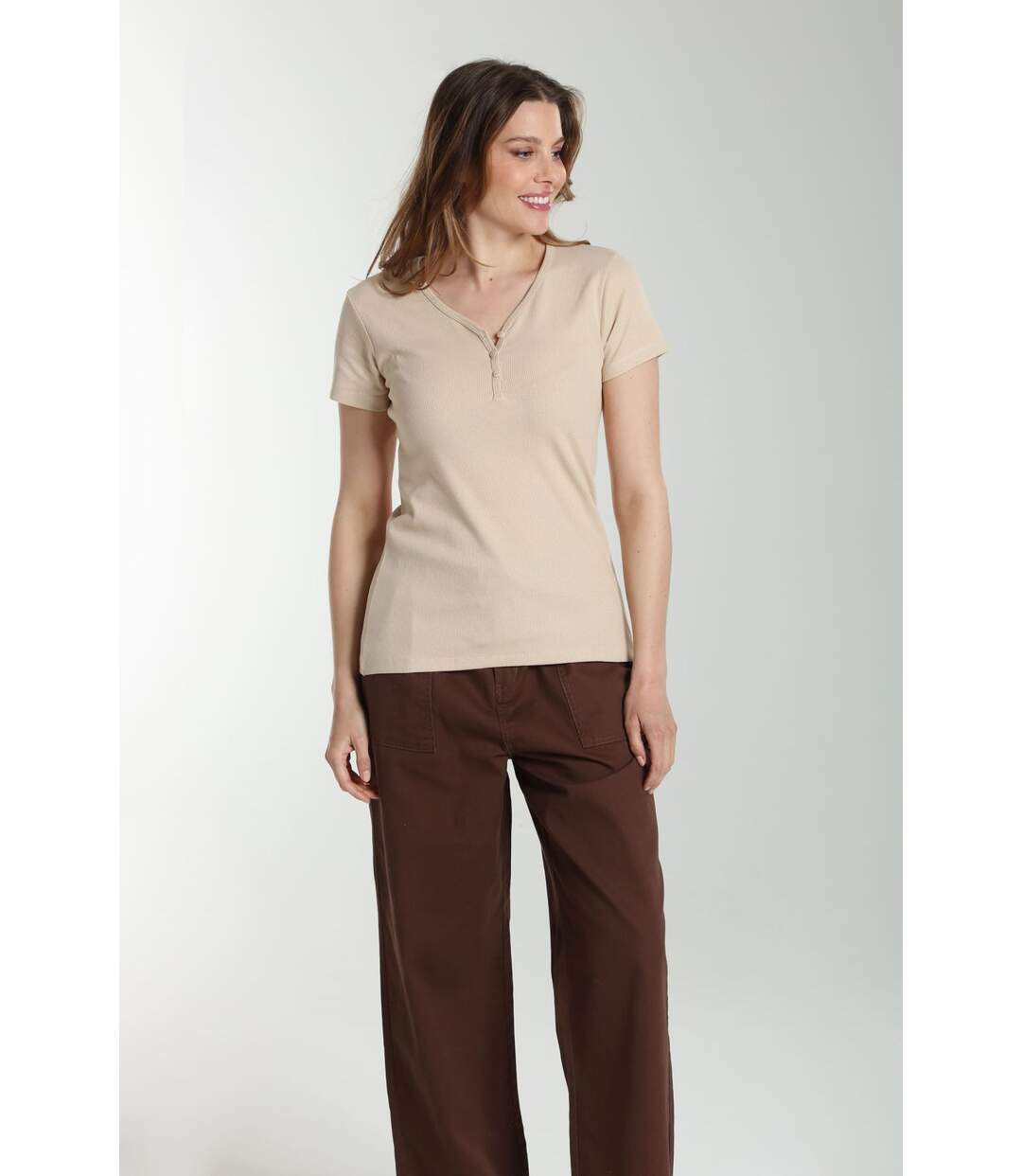 Tee Shirt Cotele Manches Courtes Femme Drew  | Gerard Pasquier | Gerard Pasquier-2