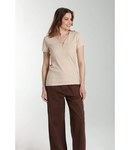 Tee Shirt Cotele Manches Courtes Femme Drew  | Gerard Pasquier | Gerard Pasquier