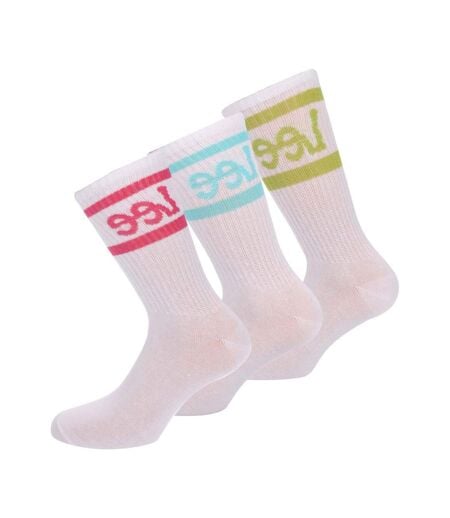 Chaussettes Style Logo Femme Rouge Bleu Vert Lee