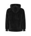 Mens Sherpa Half Zip Relaxed Fit Hoodie Black MKI MIYUKI ZOKU-3